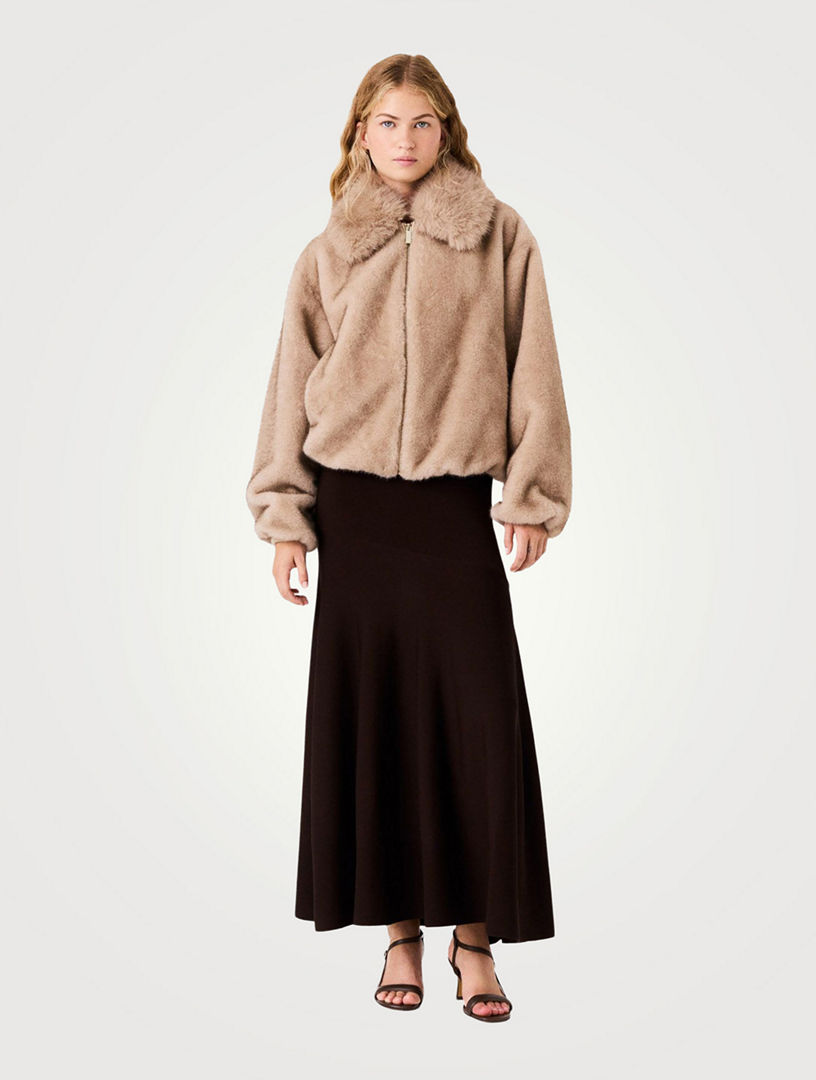 MAJE Faux Fur Jacket | Holt Renfrew