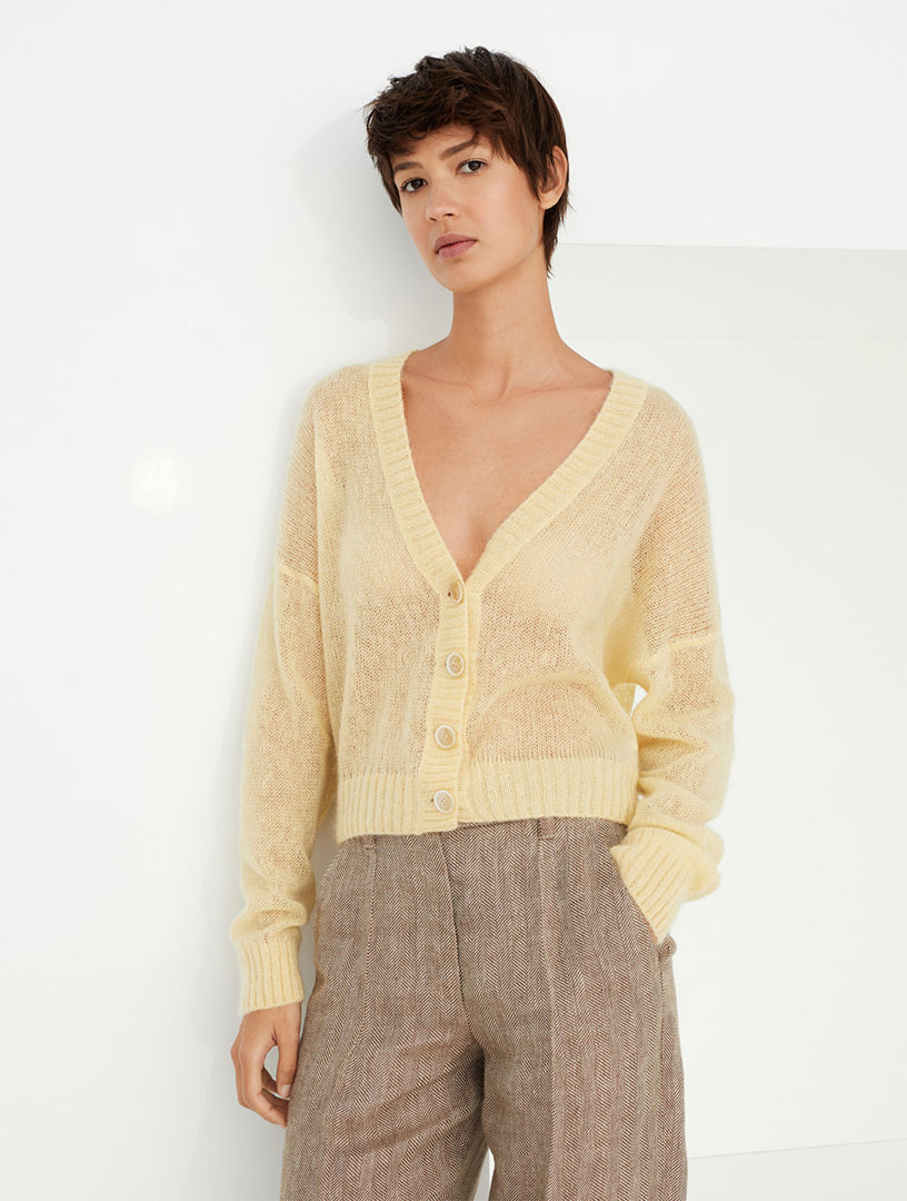 Mohair And Wool Cardigan