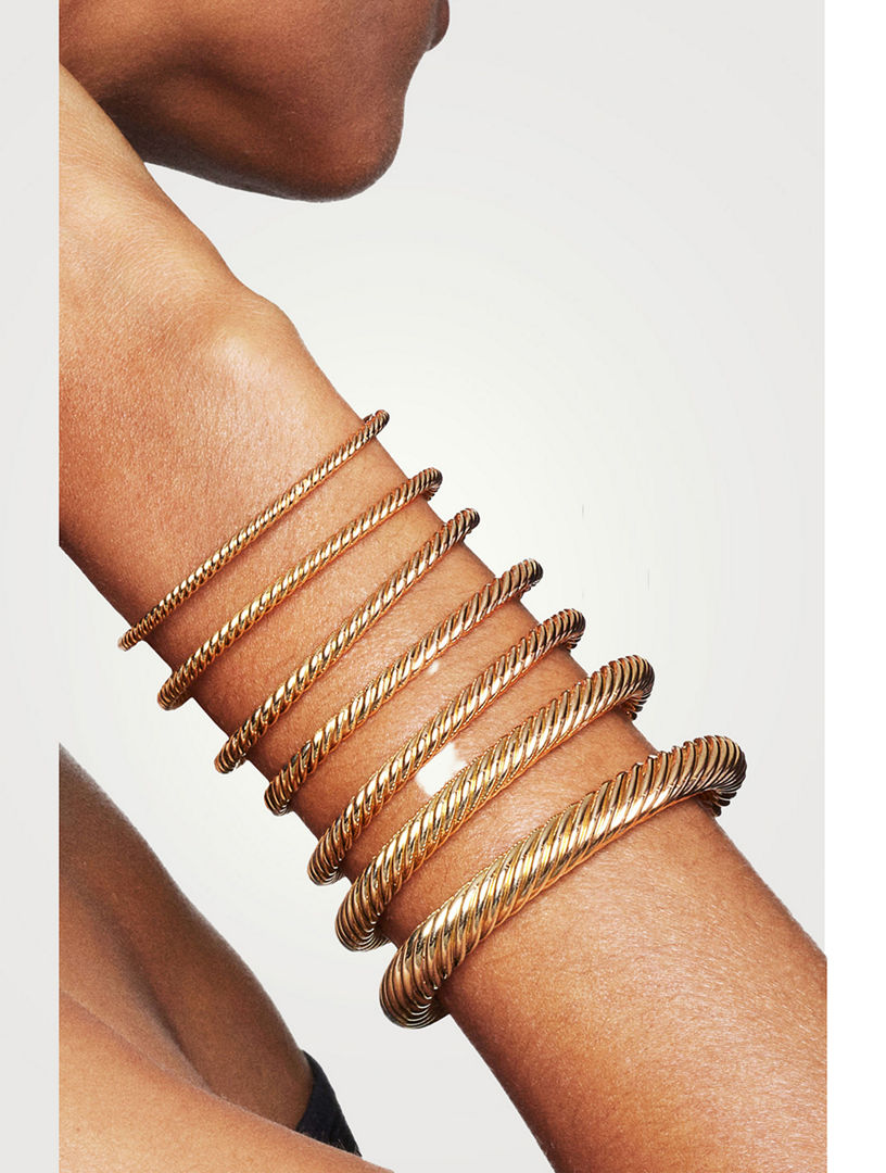 DAVID YURMAN Buckle Cablespira® Bracelet In 18k Yellow Gold With