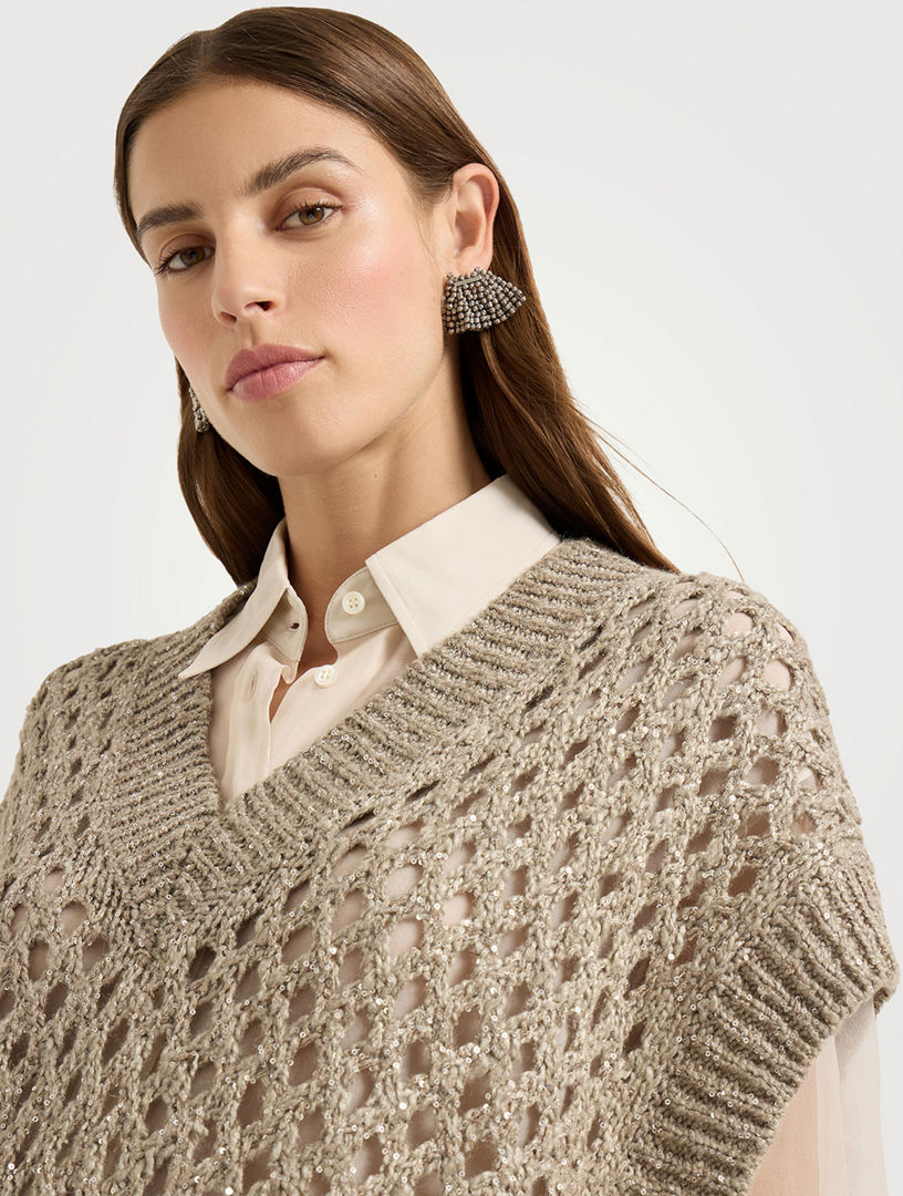 BRUNELLO CUCINELLI☆セーター☆最終価格！ Brunello Cucinelli - Solid Gray Cashmere Zip Cardigan