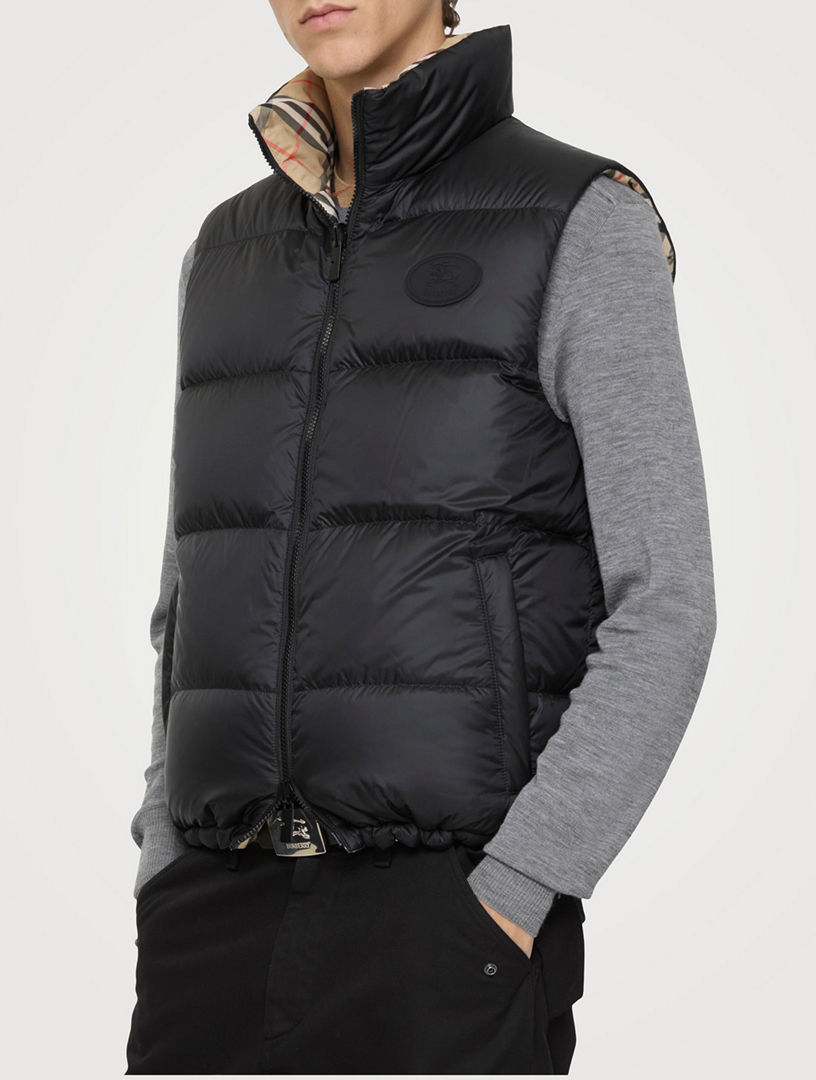 BURBERRY Reversible Check Puffer Gilet | Holt Renfrew