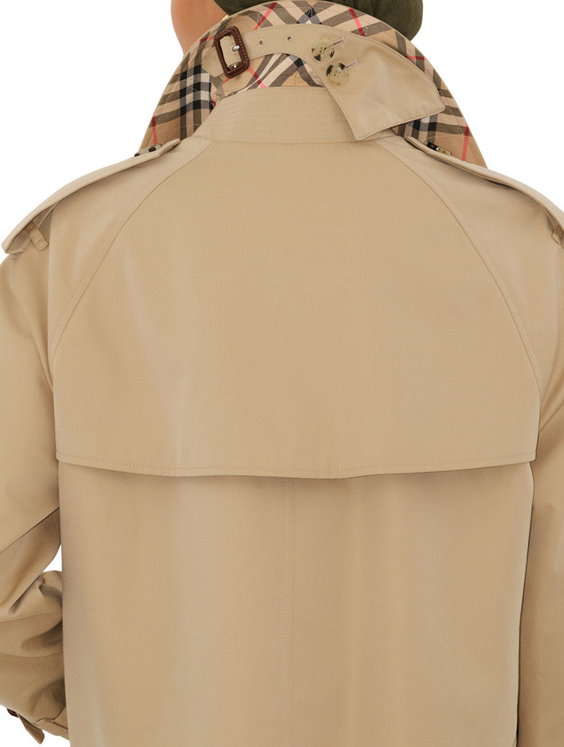 BURBERRY Veste trench courte en gabardine Holt Renfrew