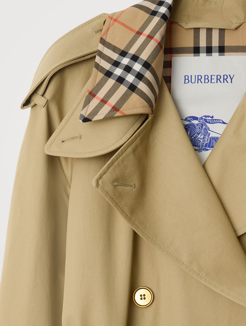 BURBERRY Long Check Collar Castleford Trench Coat | Holt Renfrew