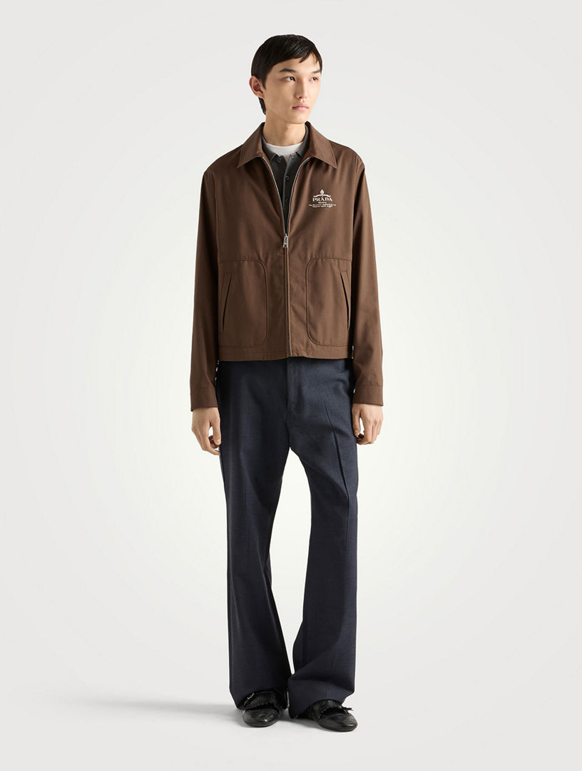 PRADA Cotton Blend Blouson Jacket | Holt Renfrew