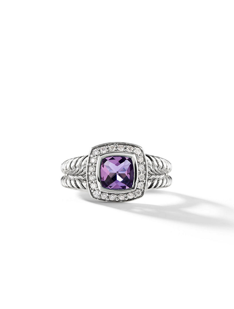 DAVID YURMAN Petite Albion® Ring In Sterling Silver With Amethyst