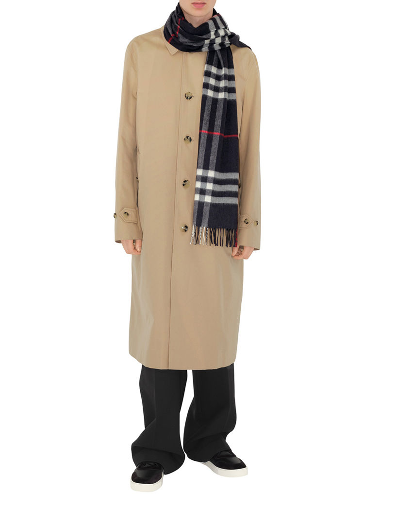 Check Cashmere Scarf
