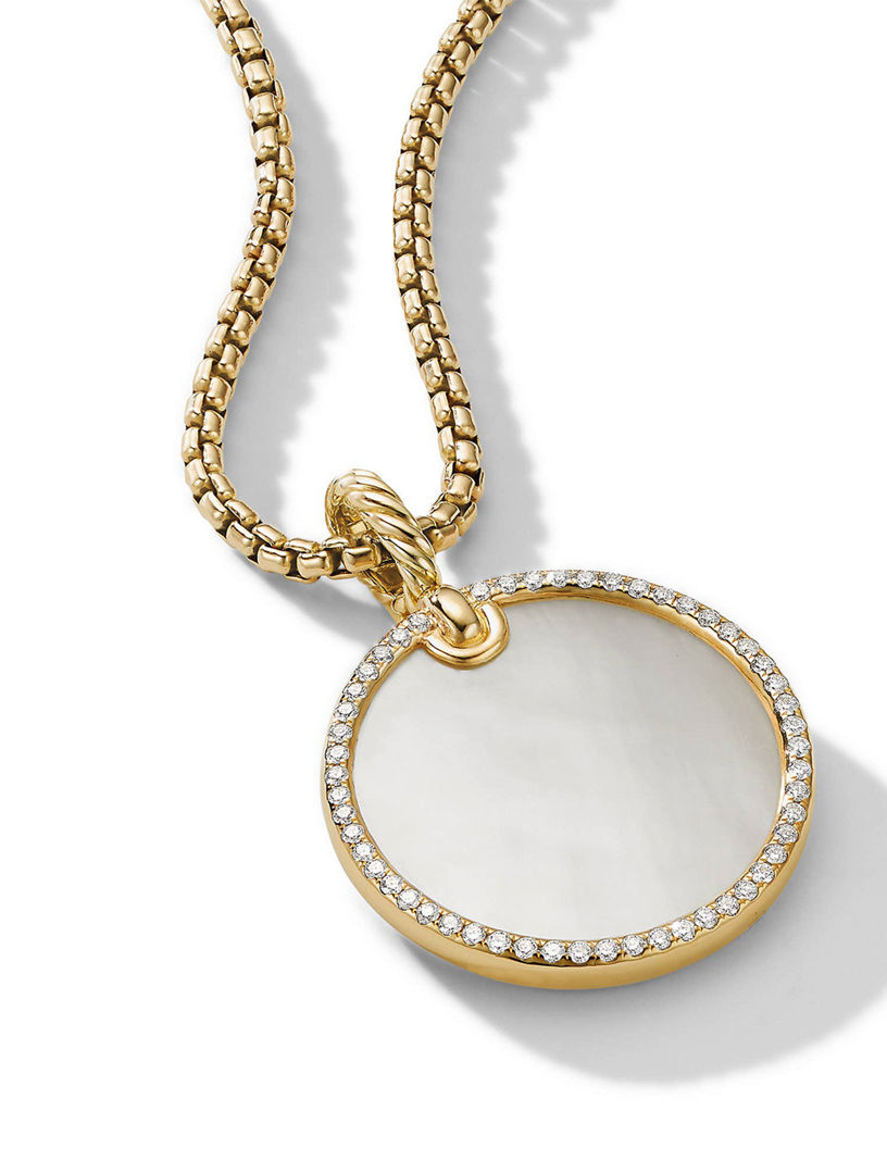 DAVID YURMAN Dy Elements® Disc Pendant In 18k Yellow Gold With