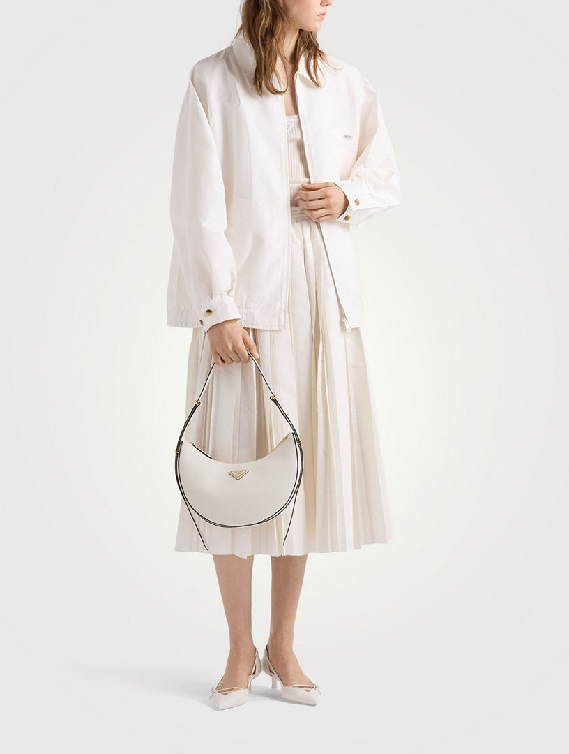 PRADA Prada Arqué Small Leather Shoulder Bag | Holt Renfrew