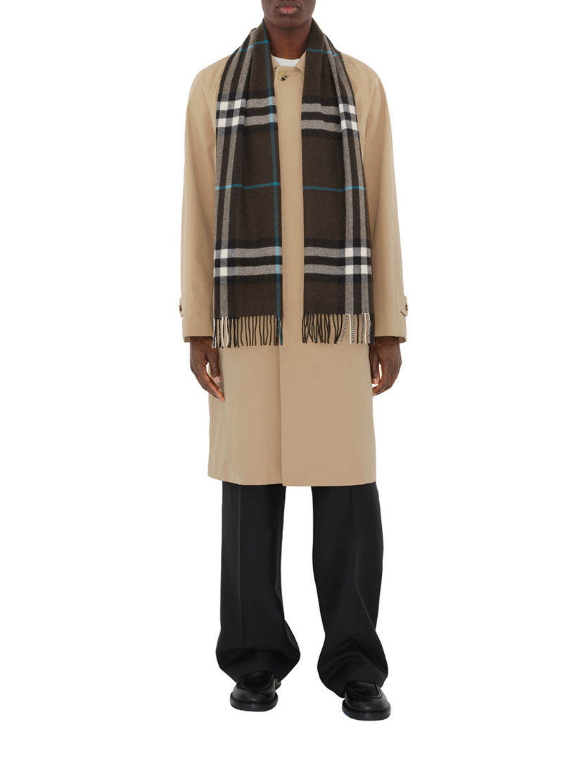 Check Cashmere Scarf