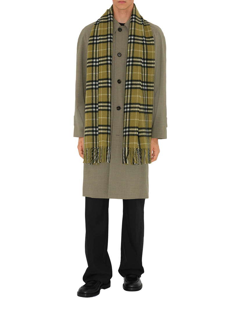 Check Cashmere Scarf