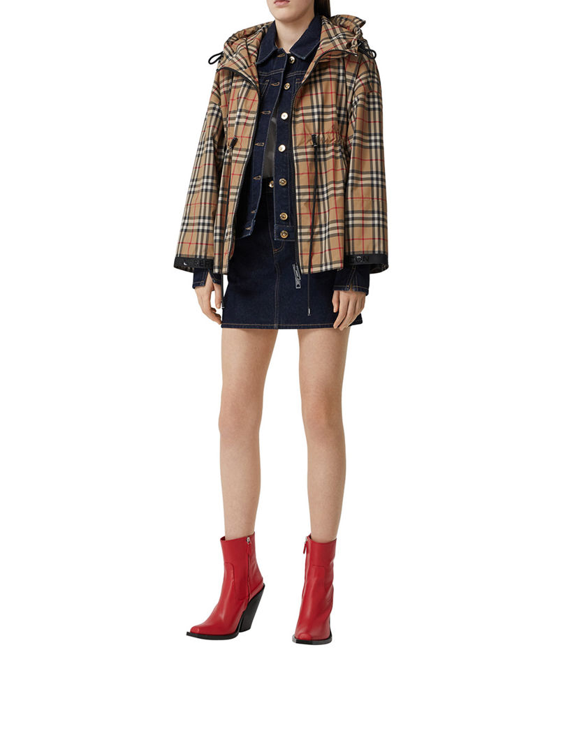 Vintage check best sale lightweight jacket