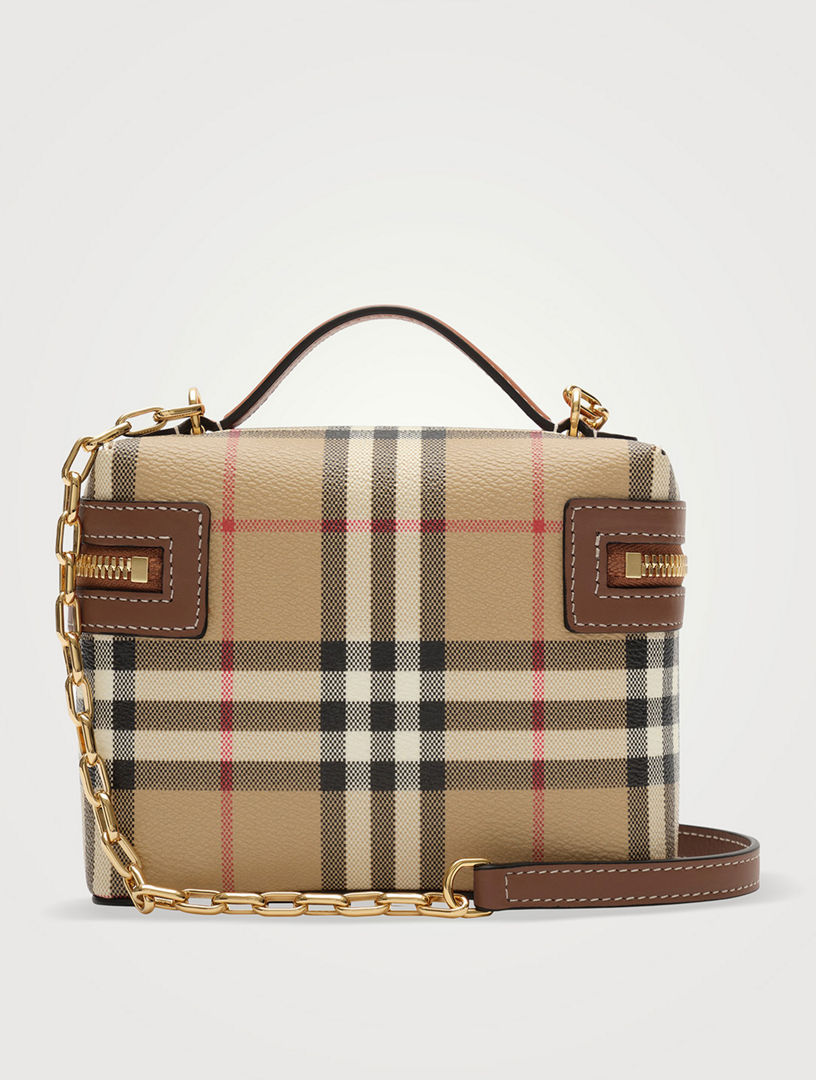 BURBERRY Mini Check Vanity Bag | Holt Renfrew