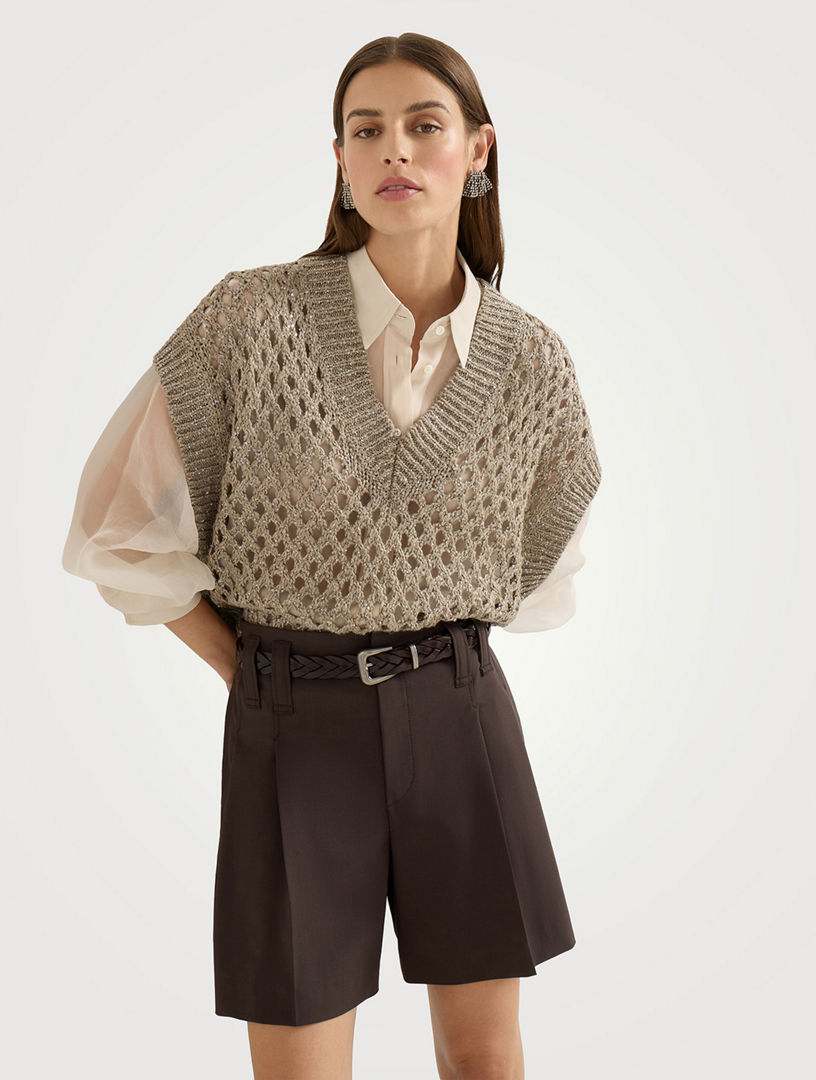BRUNELLO CUCINELLI Dazzling Net Sweater | Holt Renfrew
