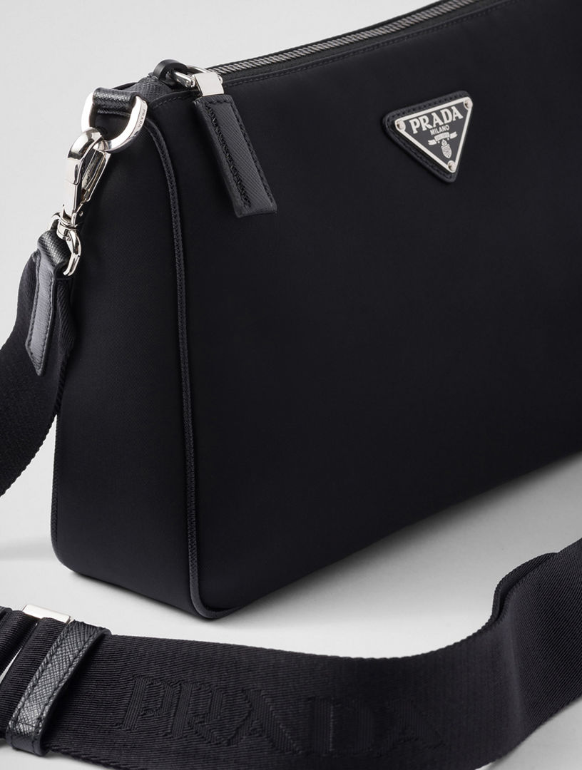 PRADA Re-nylon And Saffiano Leather Shoulder Bag | Holt Renfrew