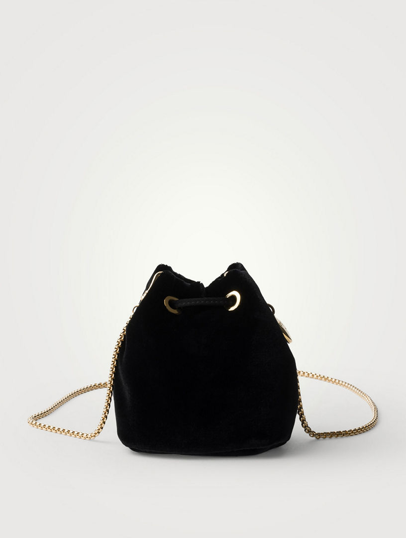 PRADA Velvet Mini Pouch | Holt Renfrew