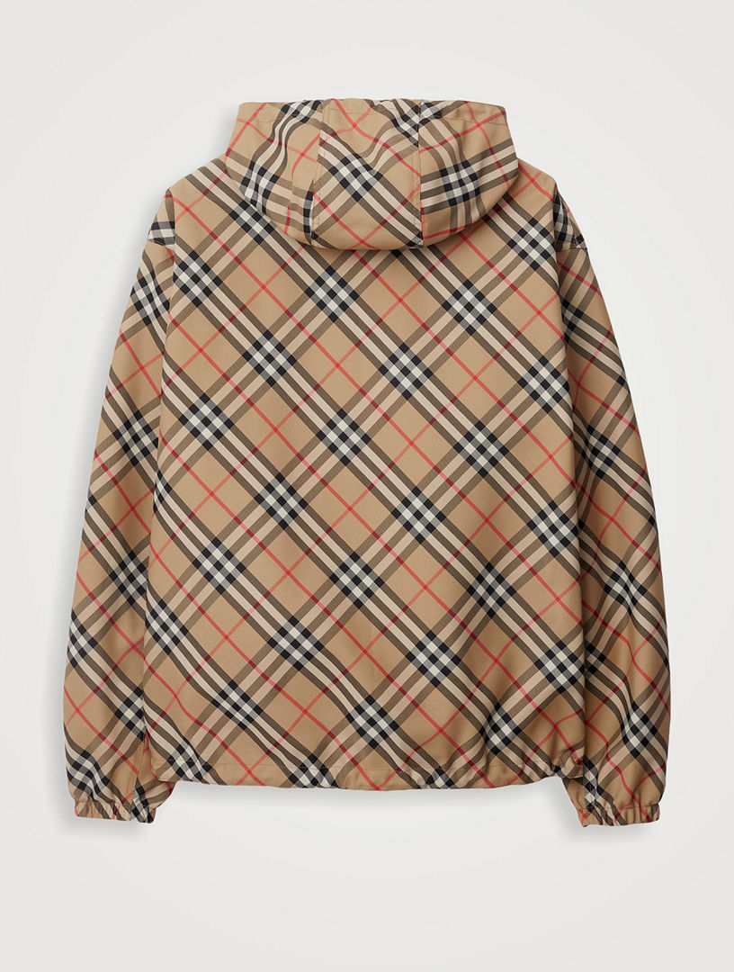 BURBERRY Reversible Check Hooded Jacket | Holt Renfrew