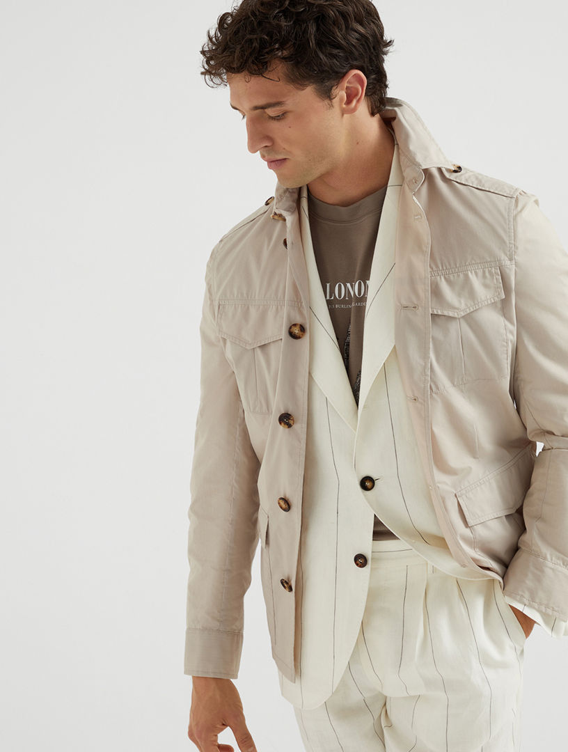 コート BRUNELLO CUCINELLI Viscose and wool safari jacket BRUNELLO CUCINELLI Safari Jacket | Holt Renfrew
