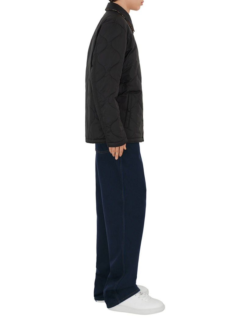 BURBERRY / Reversible Thermoregulated Overshirt/XXL/ポリエステル/BLK/8100137 BURBERRY Reversible Thermoregulated Overshirt | Holt Renfrew