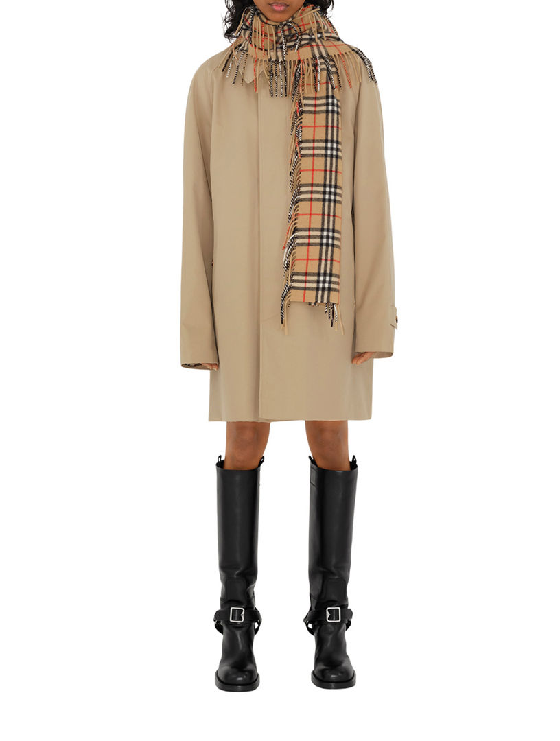 Check Cashmere Happy Scarf