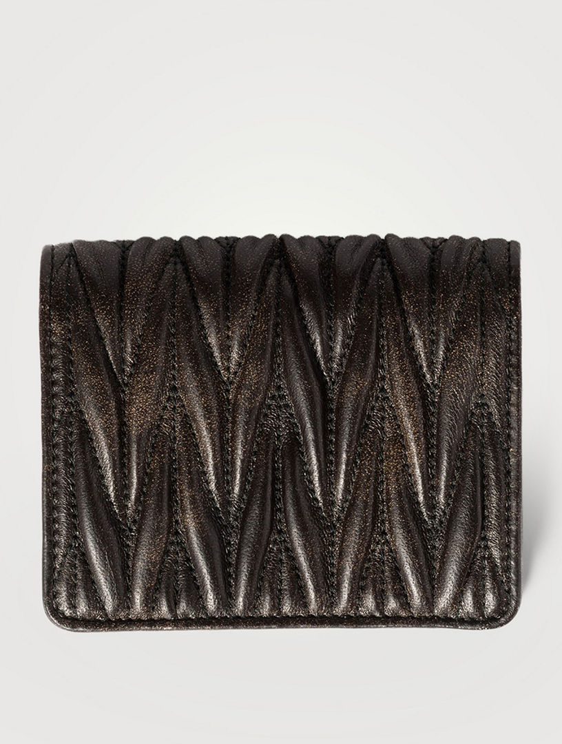 MIU MIU Small Matelassé Nappa Leather Wallet | Holt Renfrew