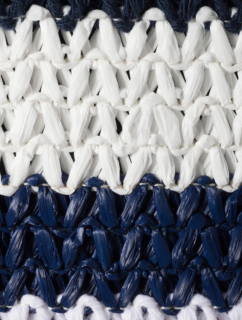 MIU MIU Raffia-effect Woven Tote Bag | Holt Renfrew