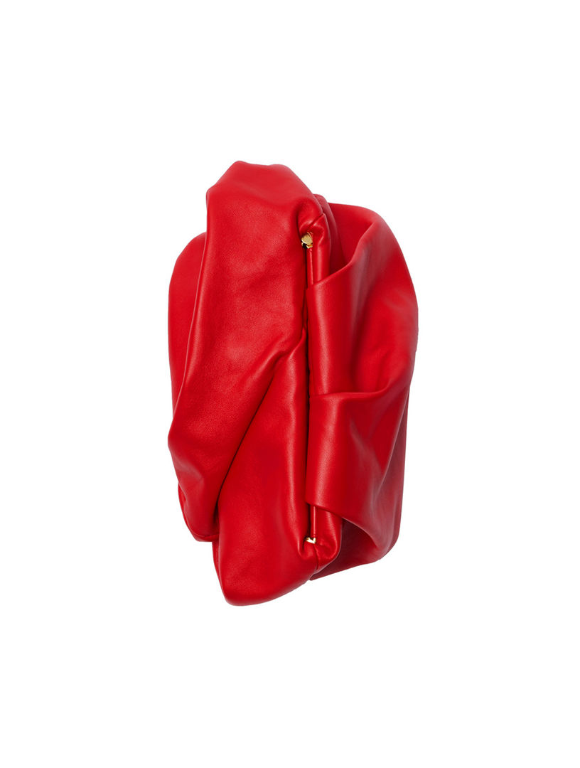 Bottega veneta red clutch sales