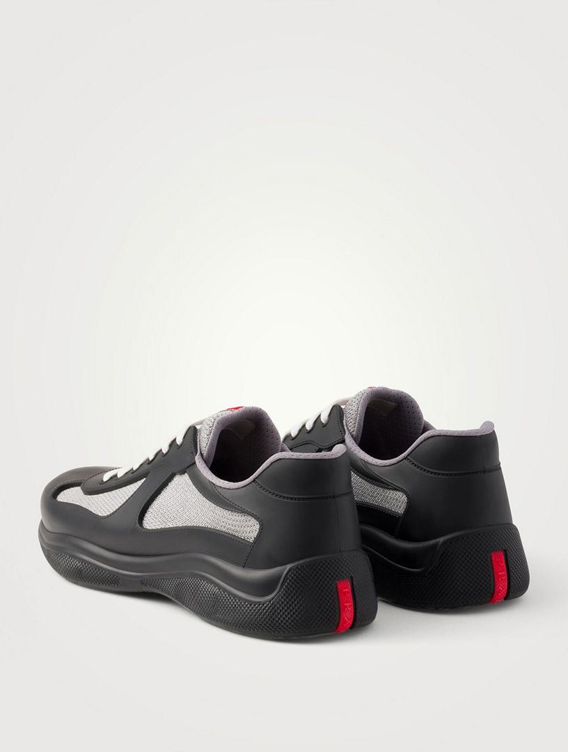 PRADA Prada America's Cup Soft Rubber And Bike Fabric Sneakers