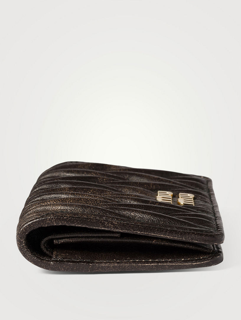 MIU MIU Small Matelassé Nappa Leather Wallet | Holt Renfrew