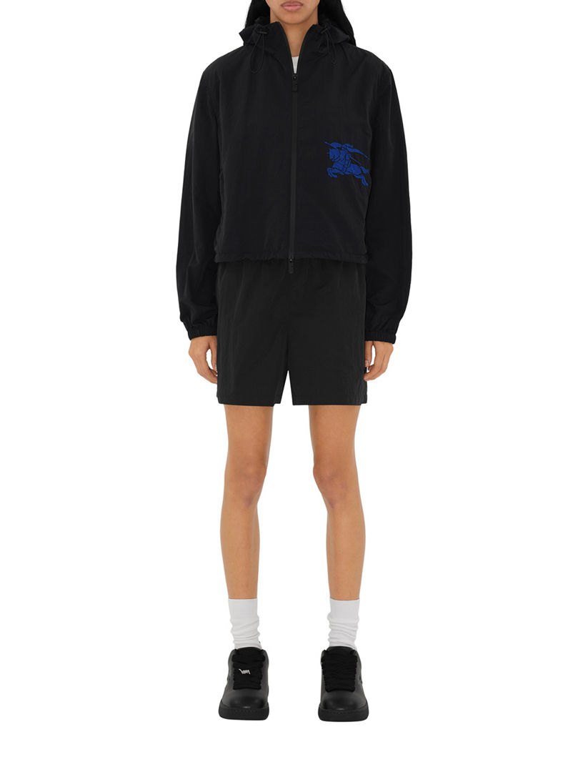 BURBERRY Cropped Nylon Hooded Jacket | Holt Renfrew