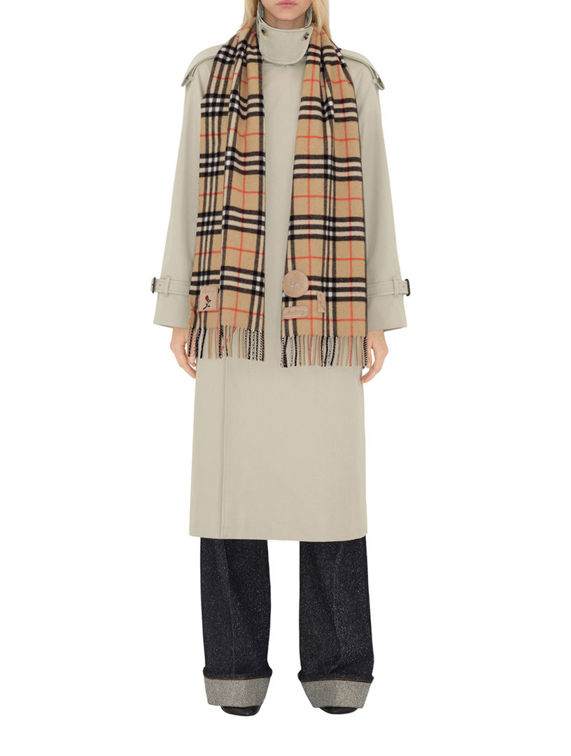Badge Check Cashmere Scarf