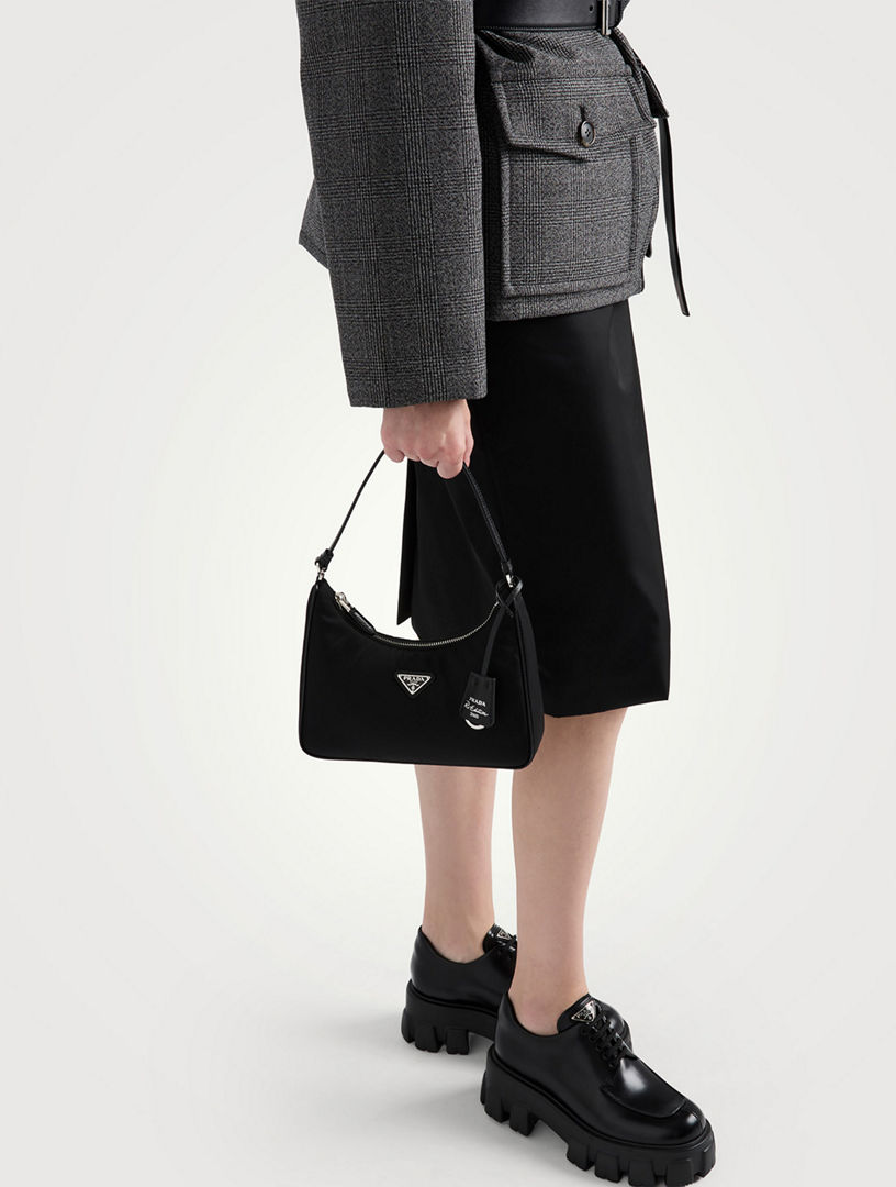 PRADA Monolith Brushed Leather Lace-up Shoes | Holt Renfrew