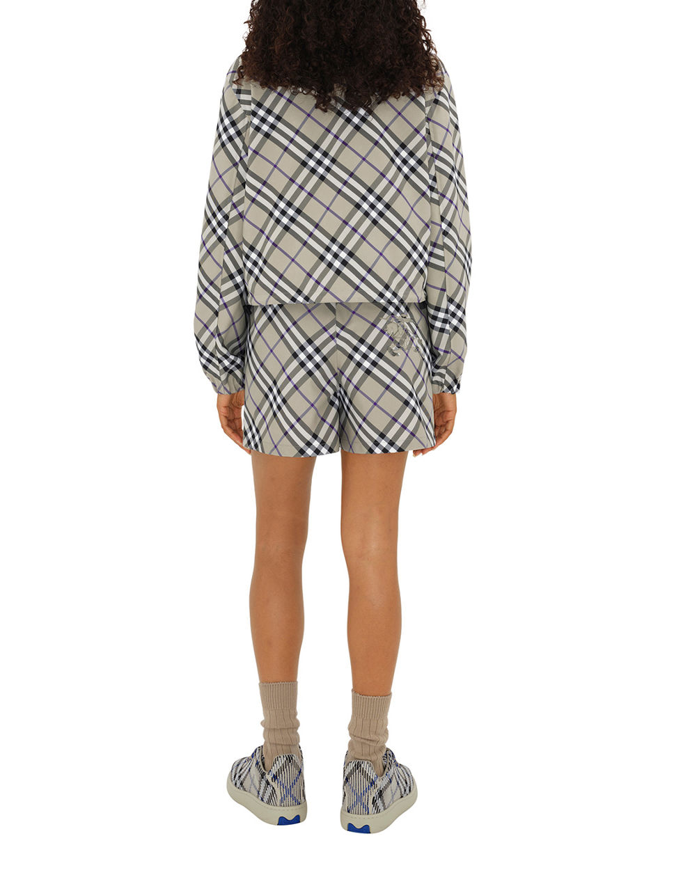 BURBERRY Cropped Reversible Check Jacket