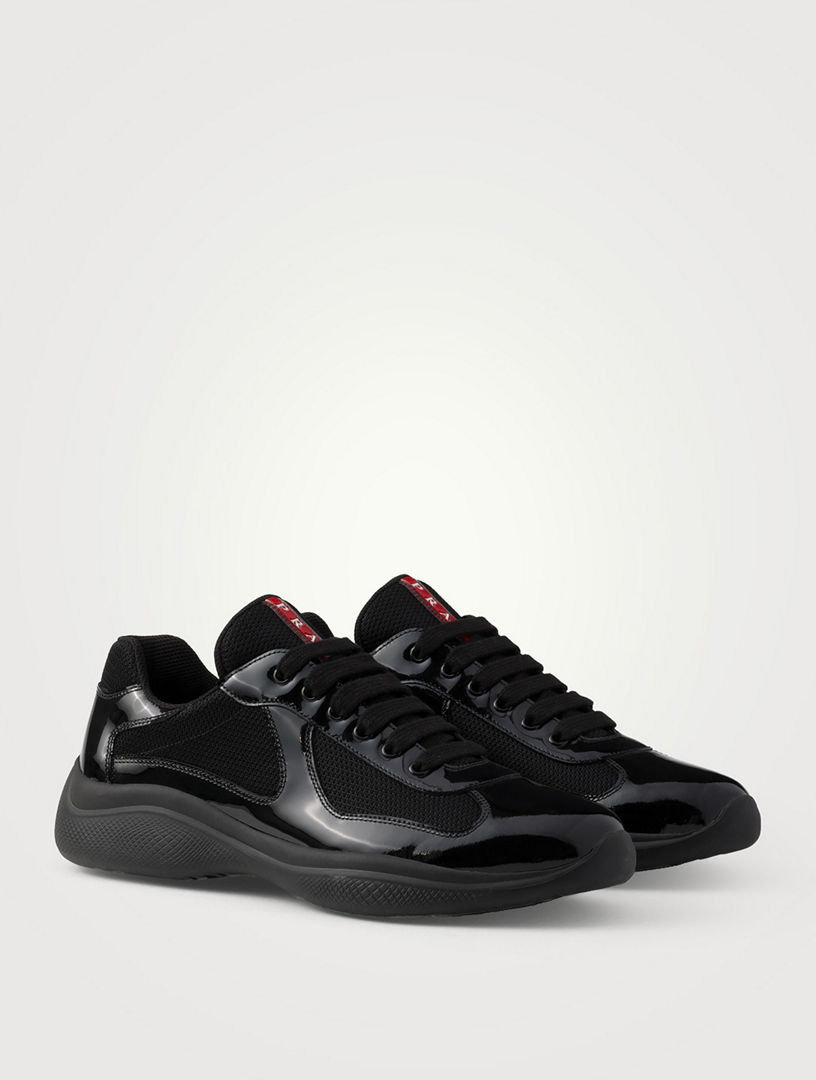 PRADA Patent Leather And Technical Fabric Prada America's Cup