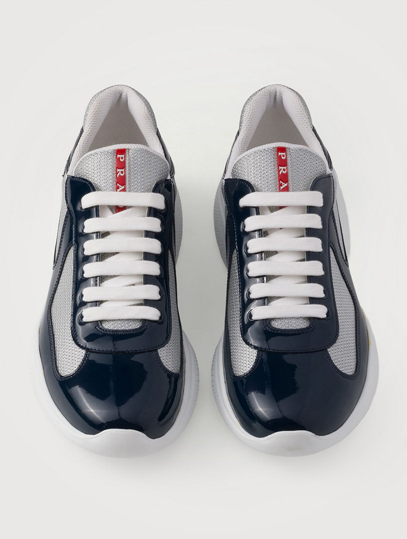PRADA Patent Leather And Technical Fabric Prada America's Cup