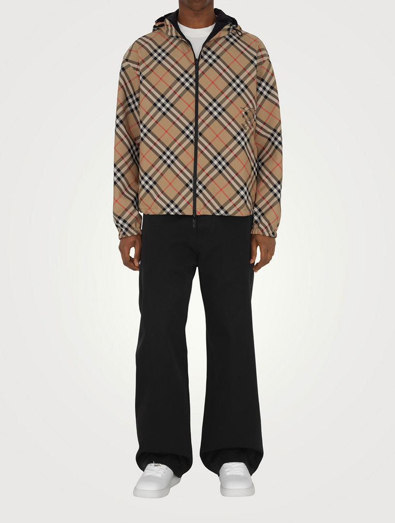 Burberry ジャケット BURBERRY Reversible Check Hooded Jacket | Holt Renfrew