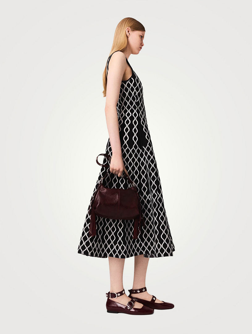 MAJE Jacquard Knit Midi Dress | Holt Renfrew