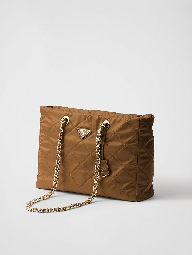 ★PRADA★Re-Edition 1995 Nylon Chain S/B★Desert Beige PRADA Re-Nylon Saffiano Stitched Mini Re-Edition 1995 Chaine
