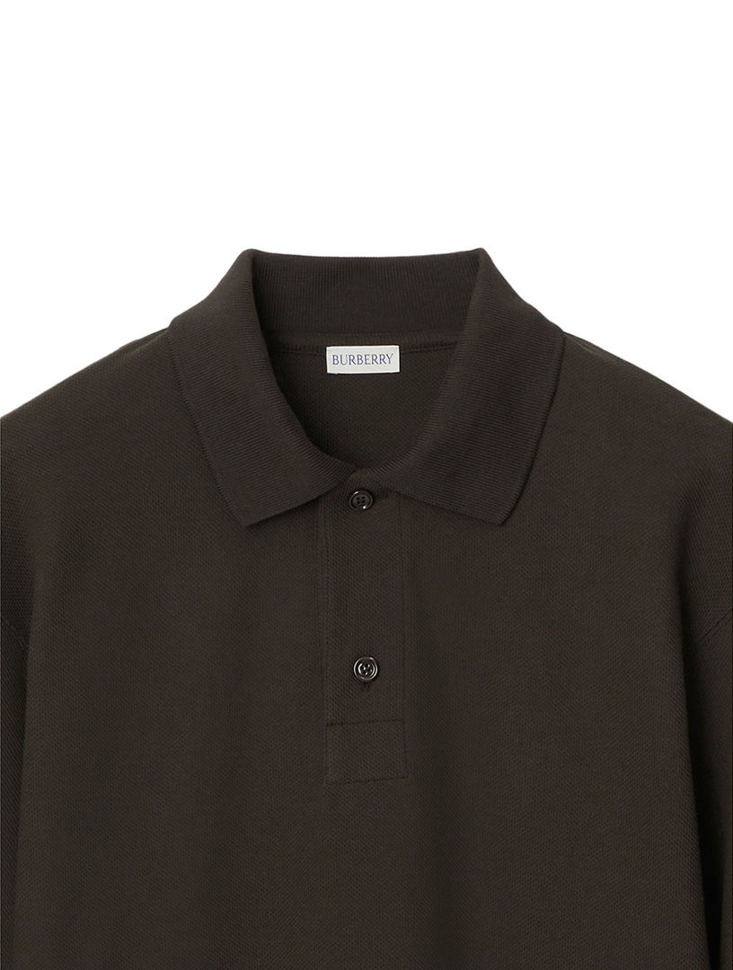 Black long deals sleeve burberry shirt