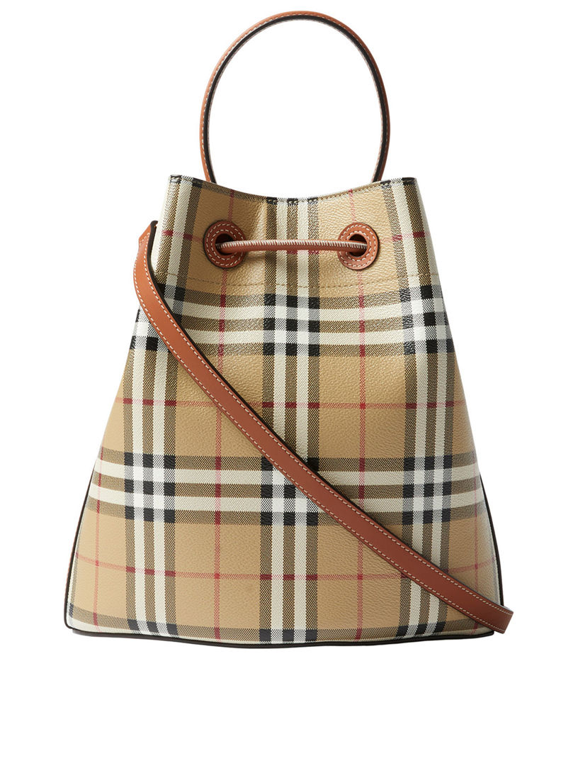 Mini TB Bucket Bag in Archive Beige/briar Brown - Women | Burberry® Official