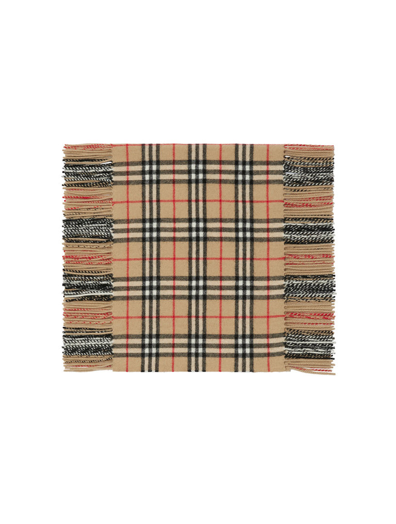 Check Cashmere Happy Scarf