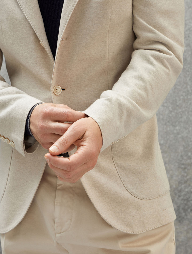 Mens Brunello Cucinelli neutrals Cashmere-Silk Suit Jacket