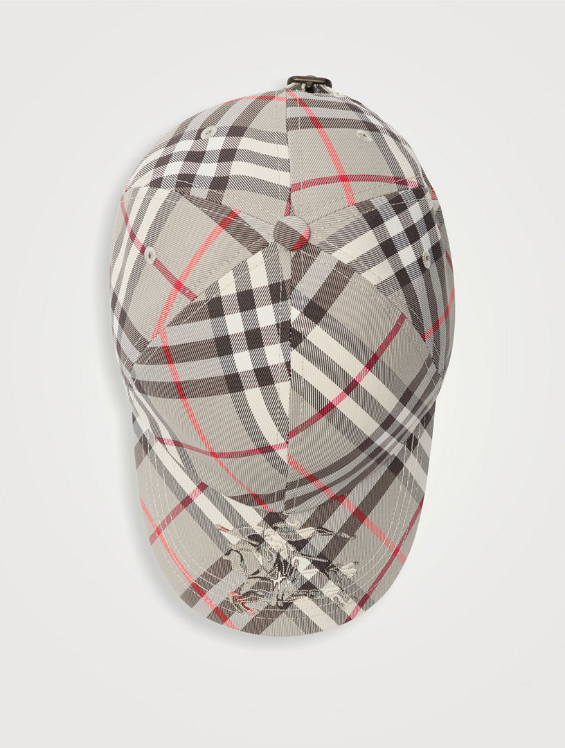 BURBERRY Check Ekd Baseball Cap | Holt Renfrew