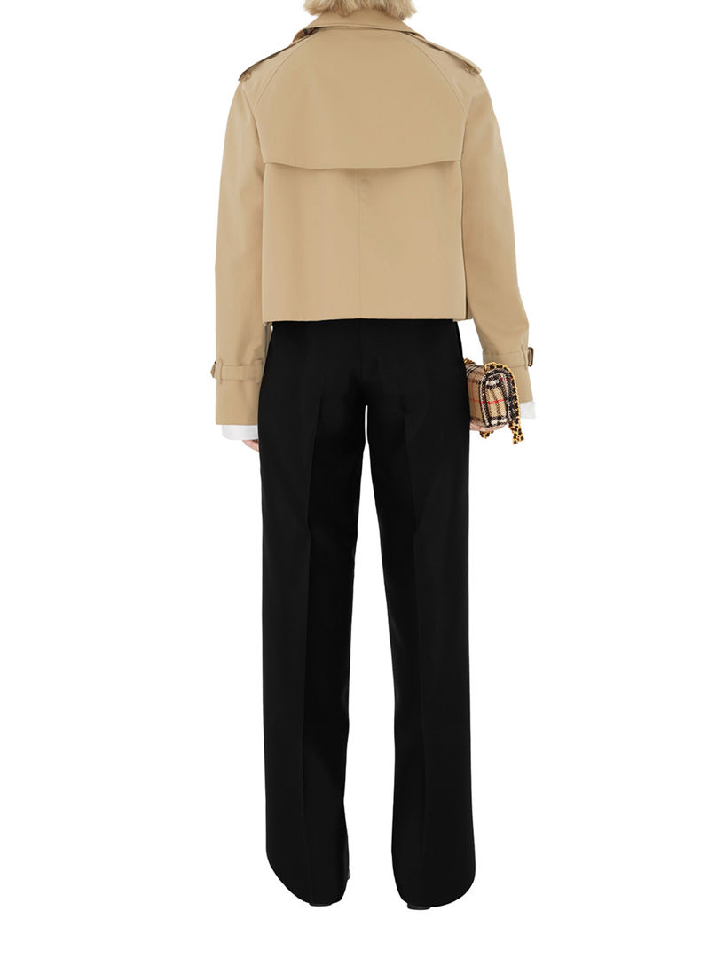 Burberry cropped trench coat online