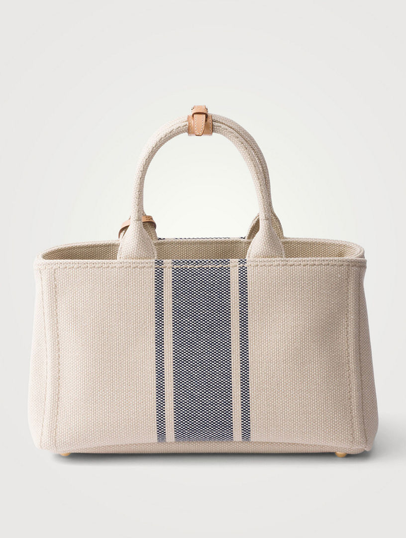 PRADA Prada Jardinière Large Cotton Canvas Bag | Holt Renfrew
