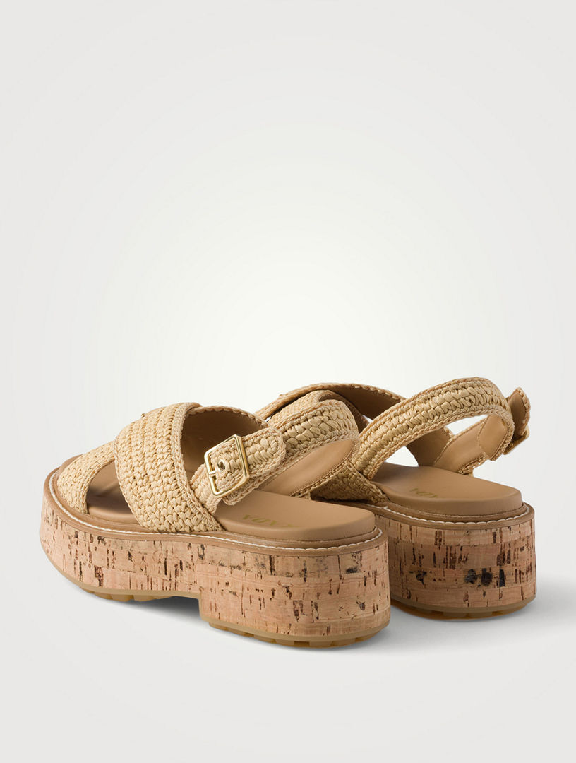 PRADA Crochet Platform Sandals | Holt Renfrew
