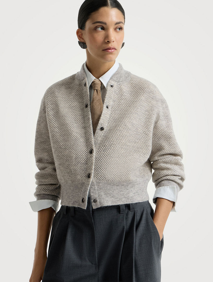 BRUNELLO CUCINELLI Double-knit Net Cardigan | Holt Renfrew