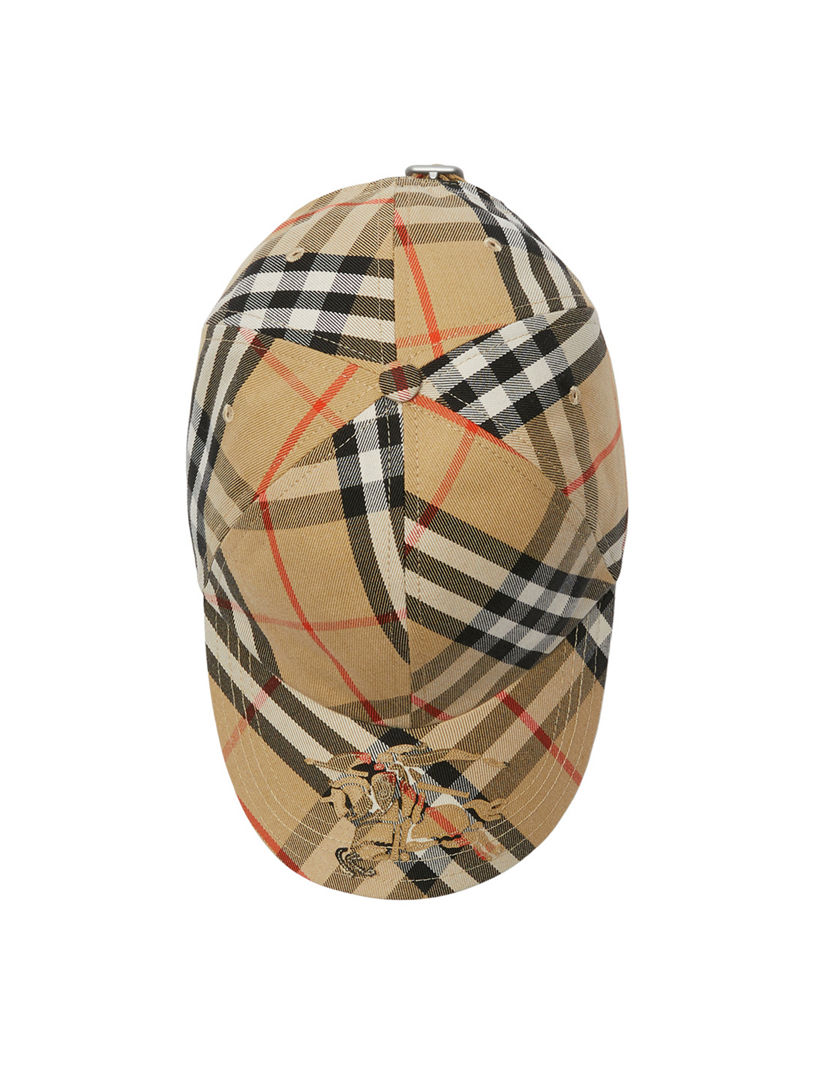 BURBERRY Check Ekd Twill Baseball Cap | Holt Renfrew