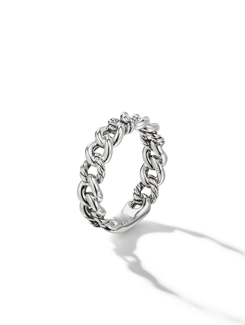 Belmont® Curb Link Band Ring In Sterling Silver