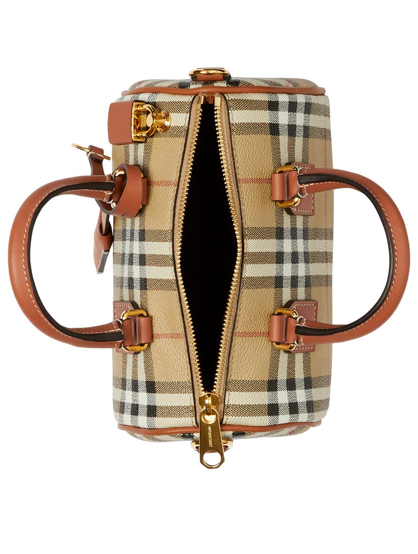 Burberry Mini Check Bowling Bag