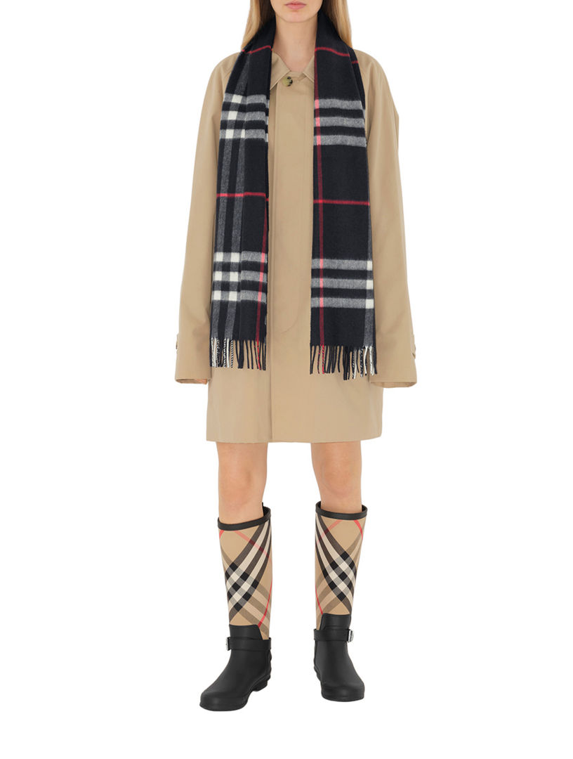Check Cashmere Scarf